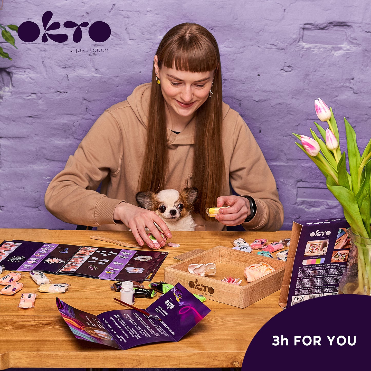 OKTO Clay - Basteln & Gestalten - Kunst & Handwerk - Motiv: Romance